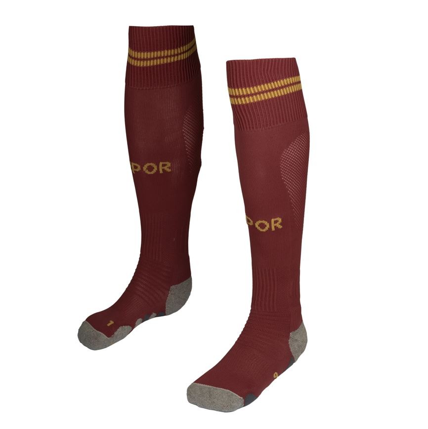 Socks_MAN_SPARK PRO DEPORTIVO 1PACK_Knee High Sock_Red Dalhia-Gold - Photo