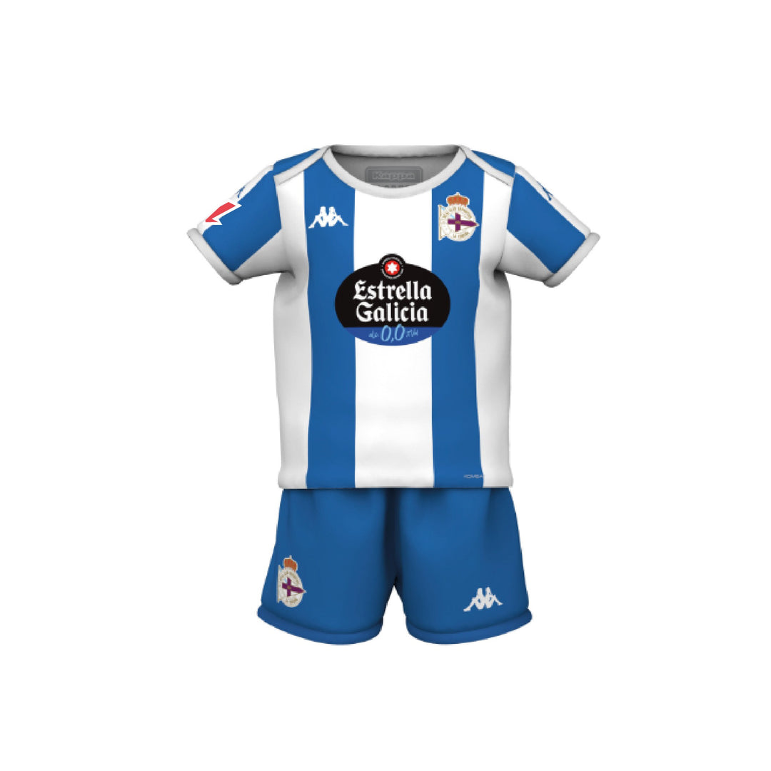 Sets_KID UNISEX_KOMBAT BABY KIT DEPORTIVO_Shorts / T-Shirt_Blue-White-SPONSOR - Photo