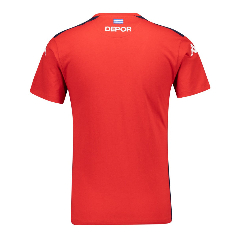 T-Shirts & Top_MAN_AYBA 8 DEPORTIVO_T-Shirt_Red Dk-Blue Marine - DressedBack
