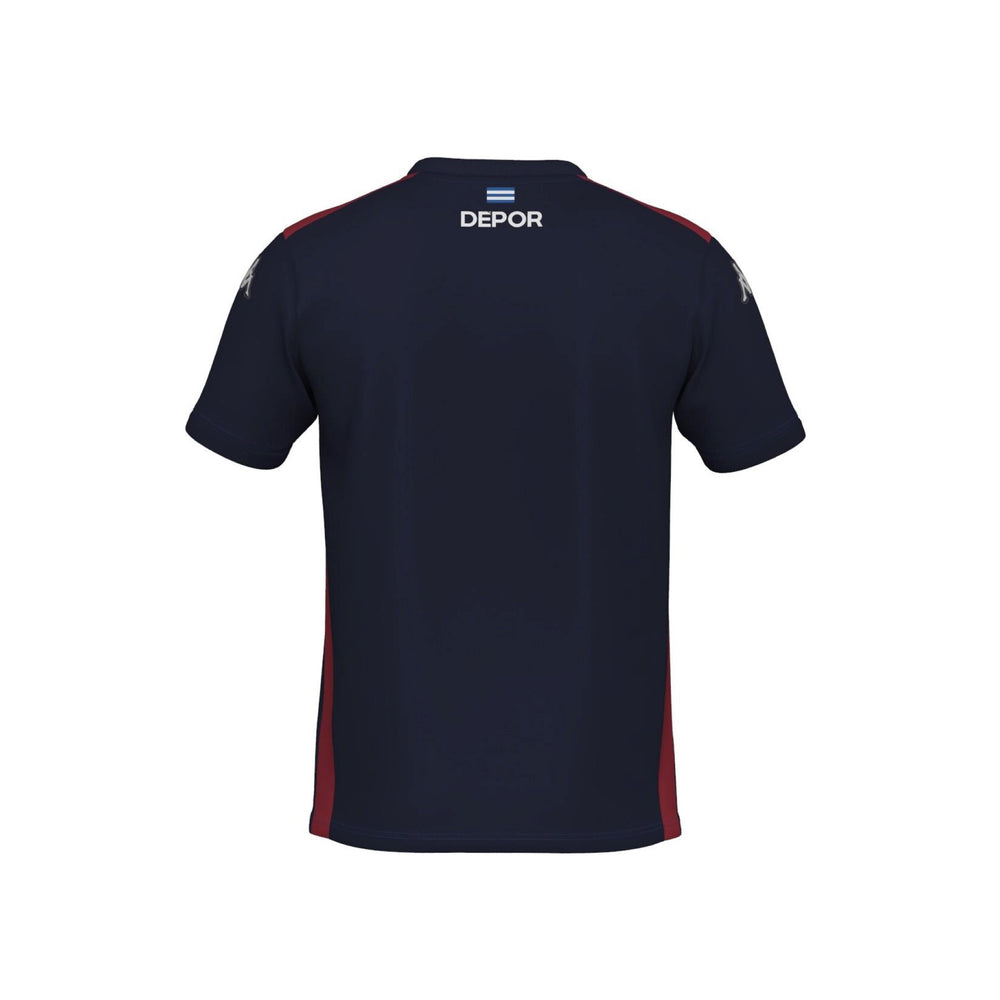 Polo Shirts_MAN_ANGAT 8 DEPORTIVO_Polo_Blue Marine-Red DK-SPONSOR - DressedBack