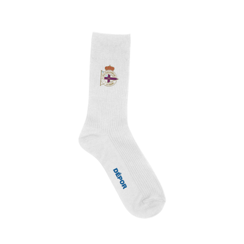 CALCETINES CANALE ESCUDO DEPOR - BLANCO
