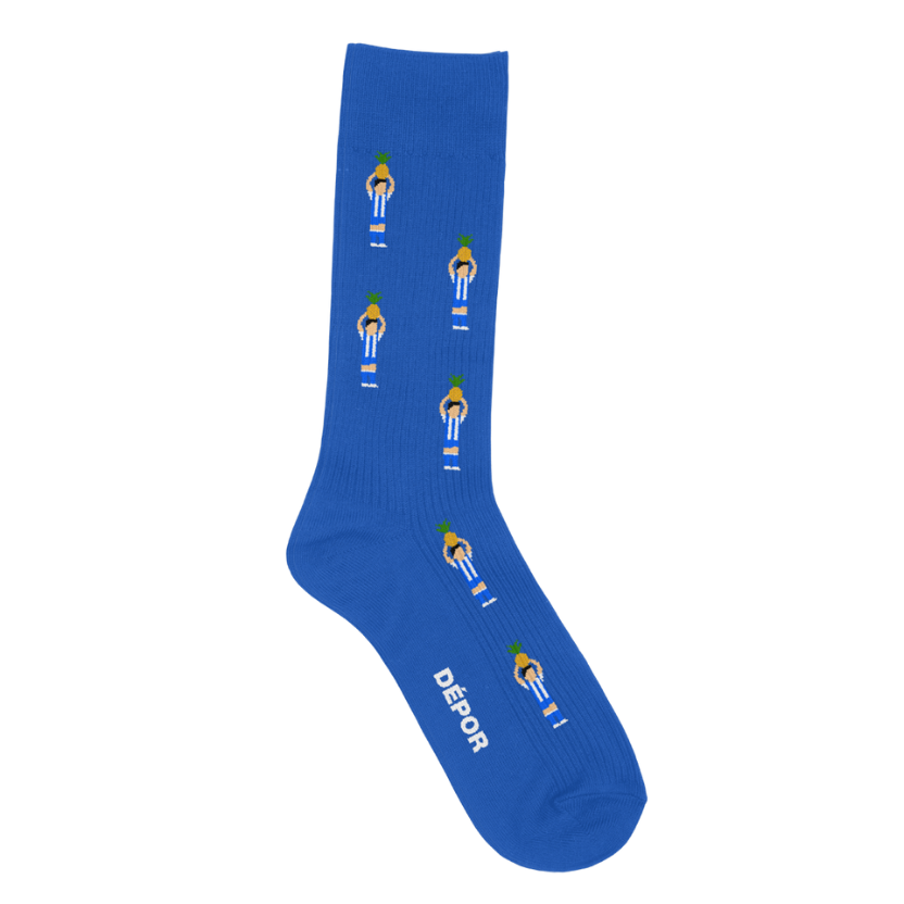 BLUE PINEAPPLE SOCKS - BLUE