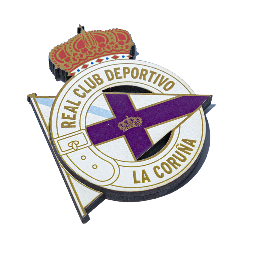 IMAN MADERA 2 CAPAS ESCUDO - Unico