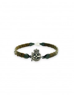 pulsera-deportivo-de-la-coruña-escudo-plata-envejecida-torre-hércules-pulsera-reversible-efecto-piel-pitón