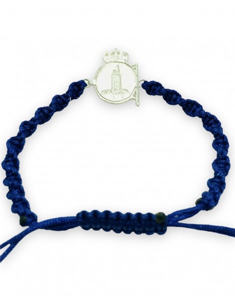 pulsera-deportivo-de-la-coruña-pulsera-nylon-azul-marino-escudo-dépor-plata-pulseras-adulto-unisex-regalo-original-reversible