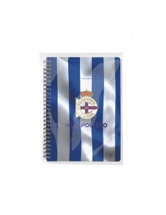 cuaderno-deportivo-de-la-coruña-cuaderno-cuadritos-anillas-tamaño-a5-11x15-cm-cuadernos-papelería-escudo-3d-depor