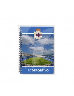 cuaderno-deportivo-de-la-coruña-cuaderno-efecto-optico-tamaño-a5-15x21-cm-cuadernos-papelería-depor-fondo-estadio-riazor