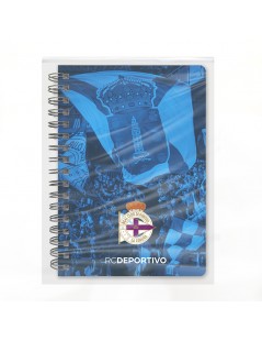 cuaderno-deportivo-de-la-coruña-cuaderno-cuadritos-anillas-tamaño-a6-11x15-cm-cuadernos-papelería-depor-efecto-optico-2-imagenes