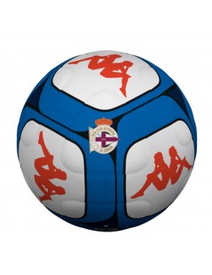 balon-deportivo-de-la-coruña-azul-teja-blanco-escudo-depor-1ª-equipacion-kappa-balon-fútbol-tamaño-5