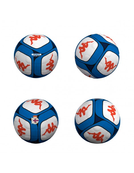 mini-balon-deportivo-de-la-coruña-azul-teja-blanco-escudo-depor-kappa-balon-fútbol-tamaño-2