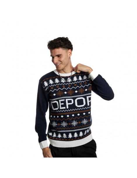jersey-navidad-deportivo-de-la-coruña-jerséis-navideños-dépor-2023-kappa-jerséi-navidad-familia-unisex-niño