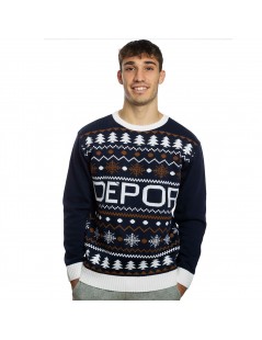 jersey-navidad-deportivo-de-la-coruña-jerséis-navideños-dépor-2023-kappa-jerséi-navidad-familia-unisex-niño
