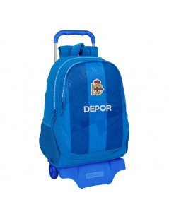 mochila-trolley-DEPORTIVO-DE-LA-CORUÑA-vuelta-al-cole-mochilas-equipo-fútbol-licencia-oficial-kappa-dépor
