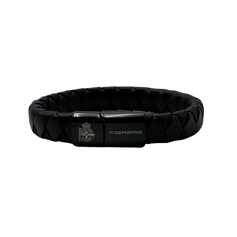 PULSERA PIEL MARRON Y NEGRA...