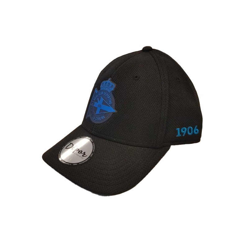 GORRA NEGRA ESCUDO AZUL...