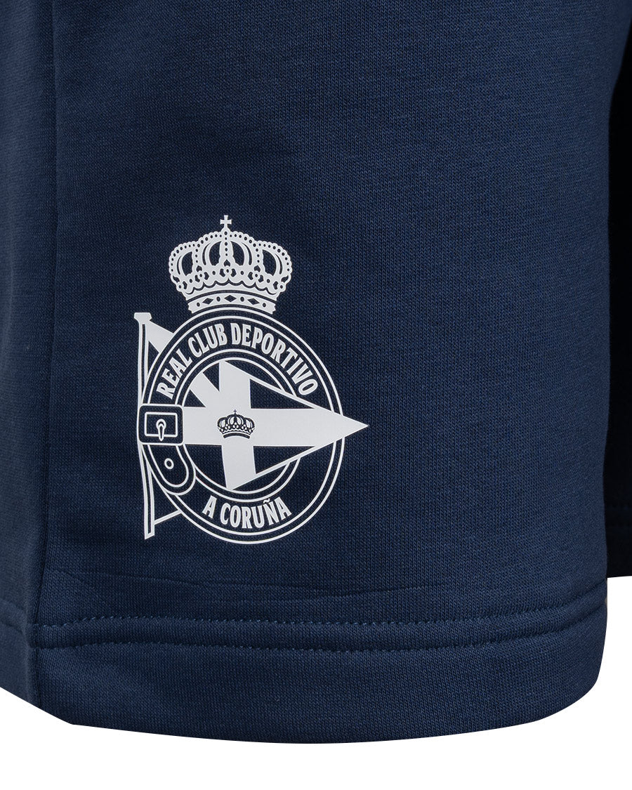 Bermuda Fanswear Algodón Midnight Navy-White