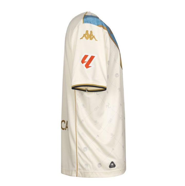 Active Jerseys_MAN_2026 THIRD DEPORTIVO_Shirt_White Antique-Azure-Gold-SPONSOR 1 - DressedFront