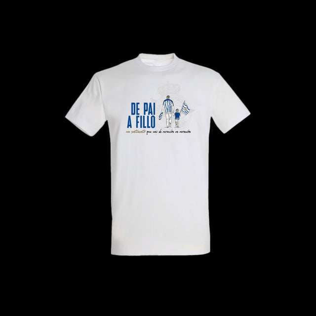 T-Shirts & Top_KID UNISEX_121508 CAMISETA PAI A FILLO BLANCA JR DEPORTIVO_T-Shirt_BLANCO - Photo