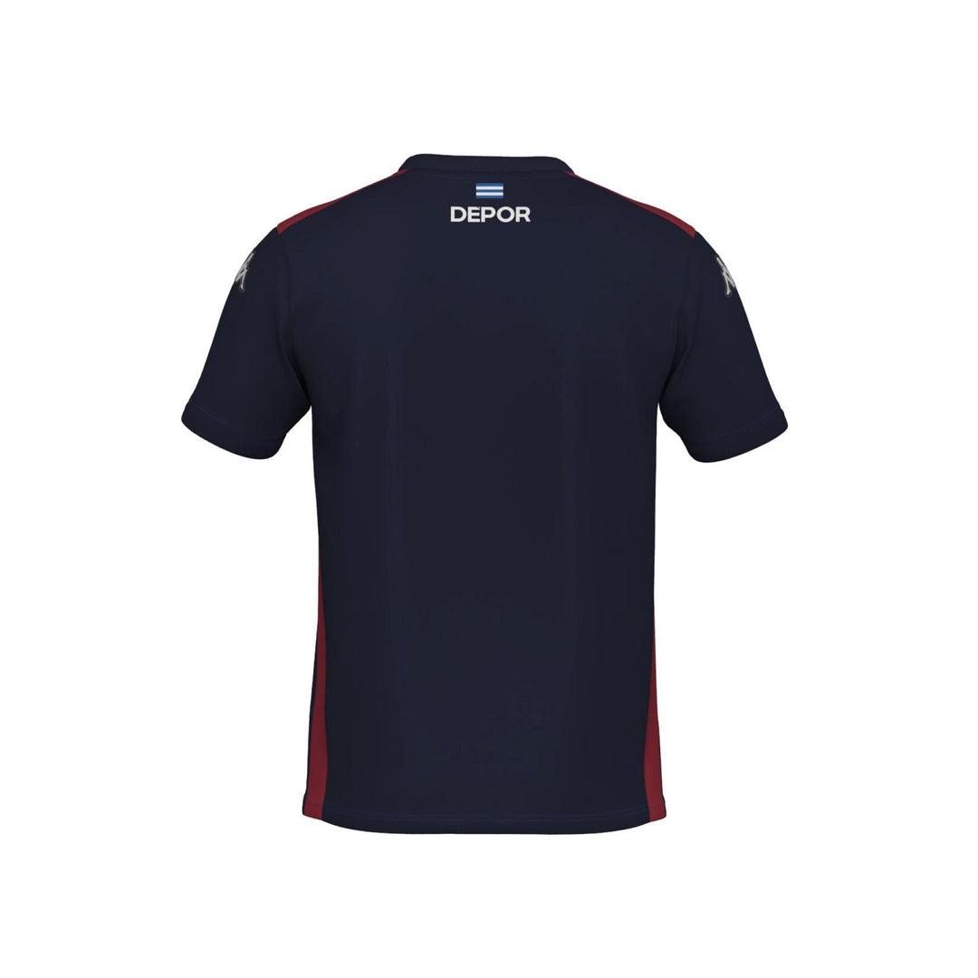 Polo Shirts_MAN_ANGAT 8 DEPORTIVO_Polo_Blue Marine-Red DK-SPONSOR - DressedBack