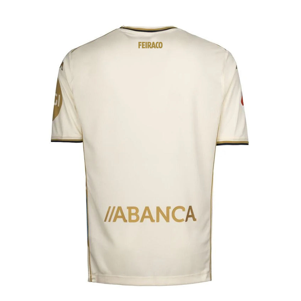 Active Jerseys_MAN_2026 THIRD DEPORTIVO_Shirt_White Antique-Azure-Gold-SPONSOR 2 - DressedSide