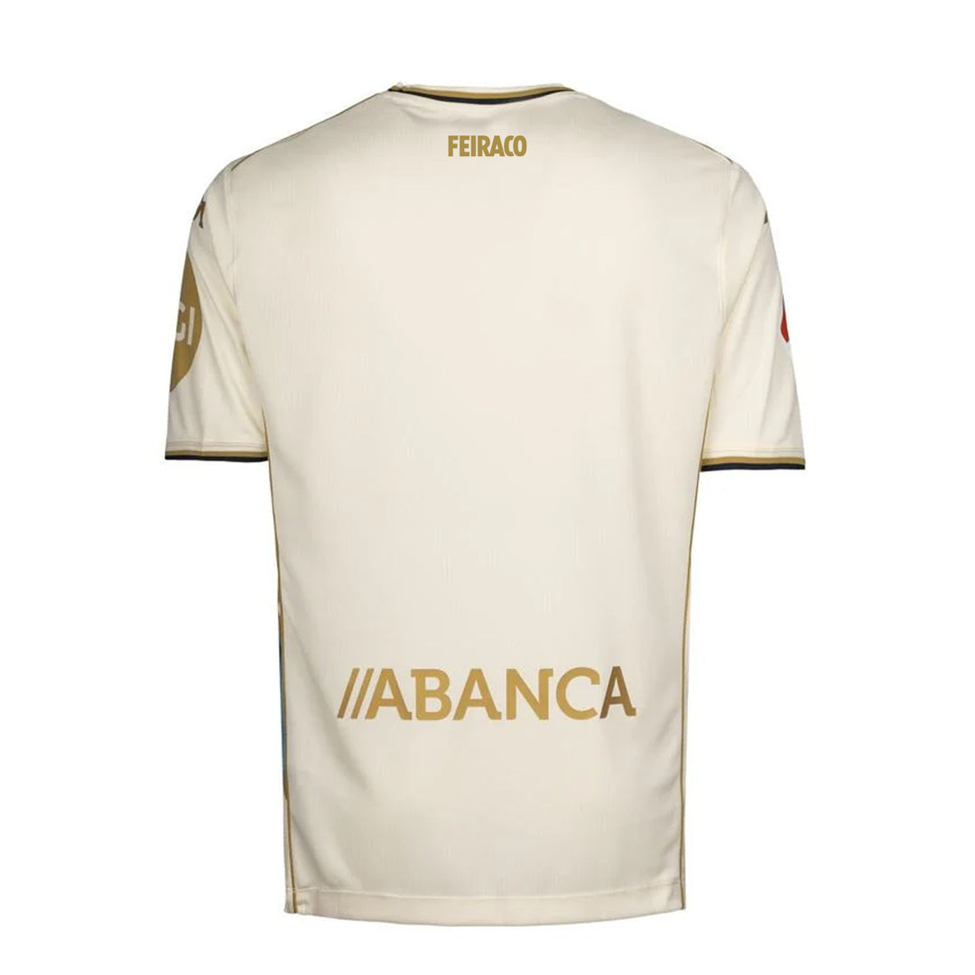 Active Jerseys_MAN_2026 THIRD DEPORTIVO_Shirt_White Antique-Azure-Gold-SPONSOR 2 - DressedSide