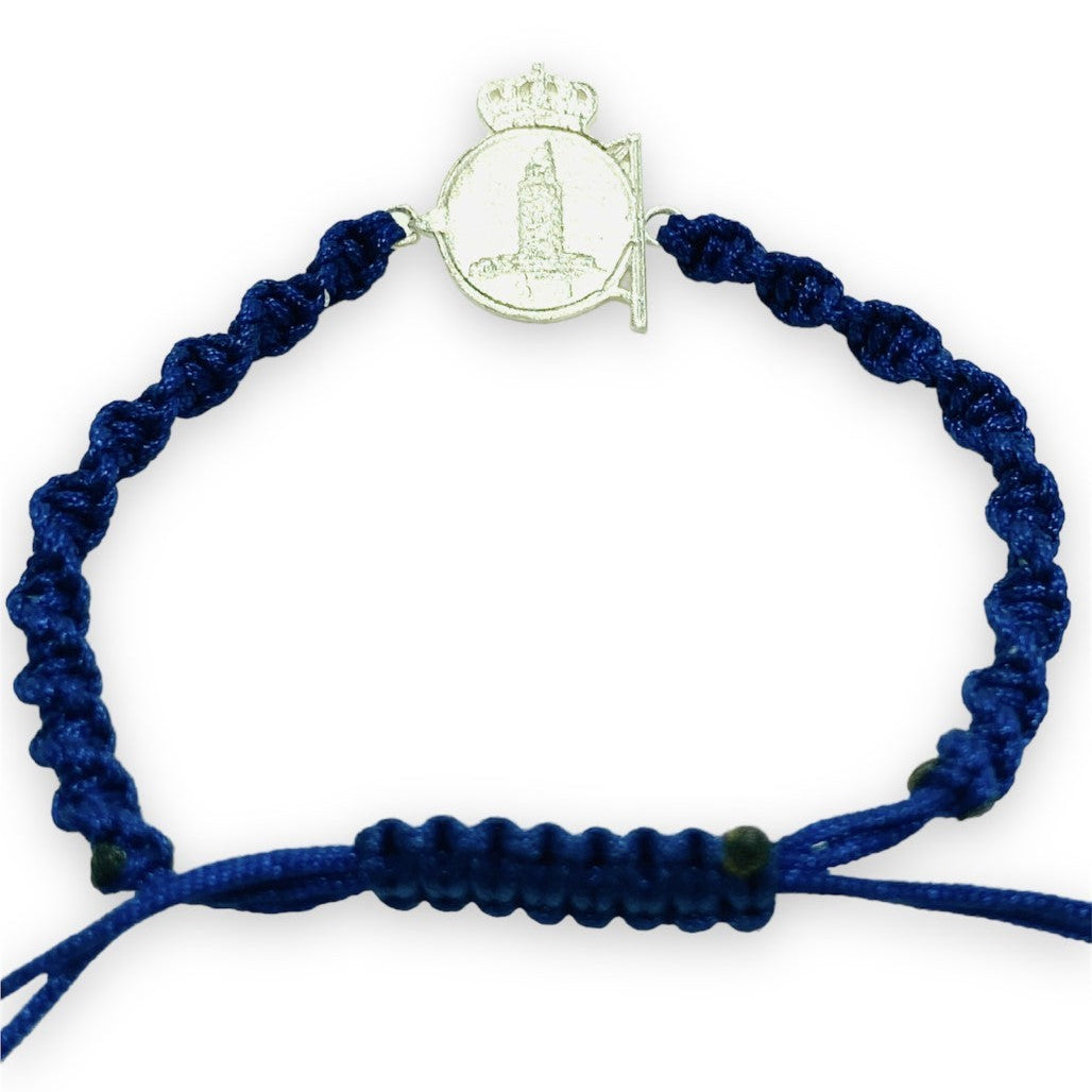 PULSERA DEPORTIVO JUNIOR  ESCUDO - AZUL MARINO