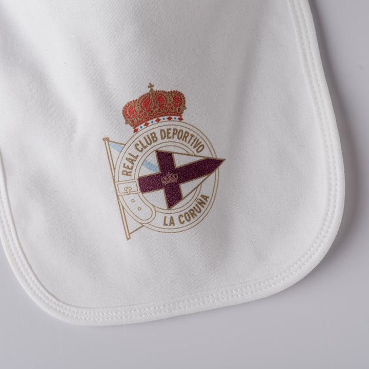 BABERO ESCUDO DEPOR - BLANCO