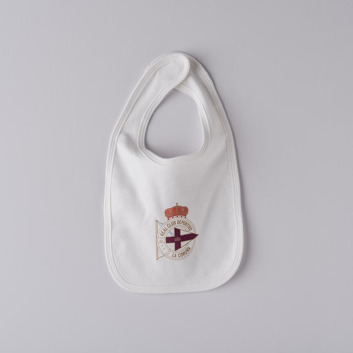 BABERO ESCUDO DEPOR - BLANCO