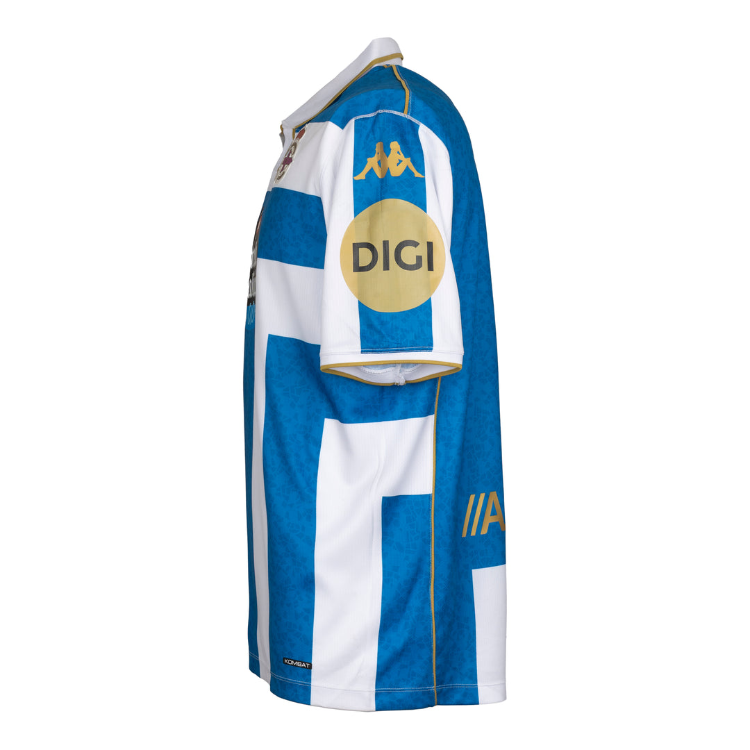 SPORTY KOMBAT SHIRT FROM LA CORUÑA 25/26 - Blue-White-Gold-SPONSOR 2