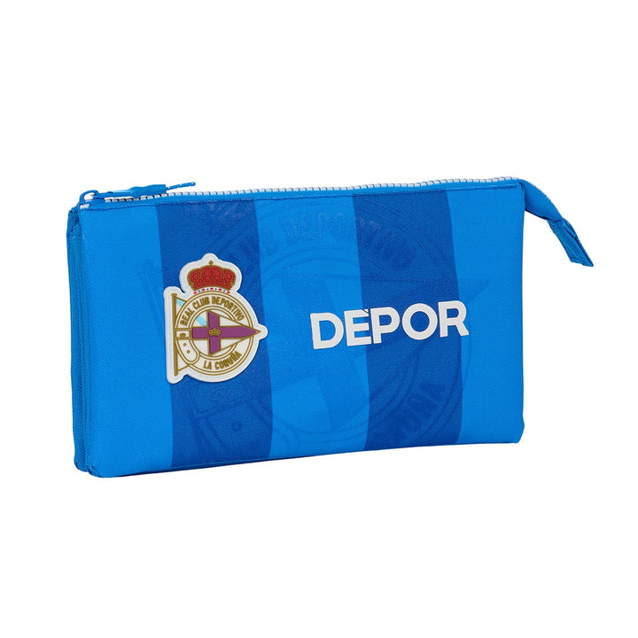 PORTATODO TRIPLE REAL DEPORTIVO DE LA CORUÑA - AZUL