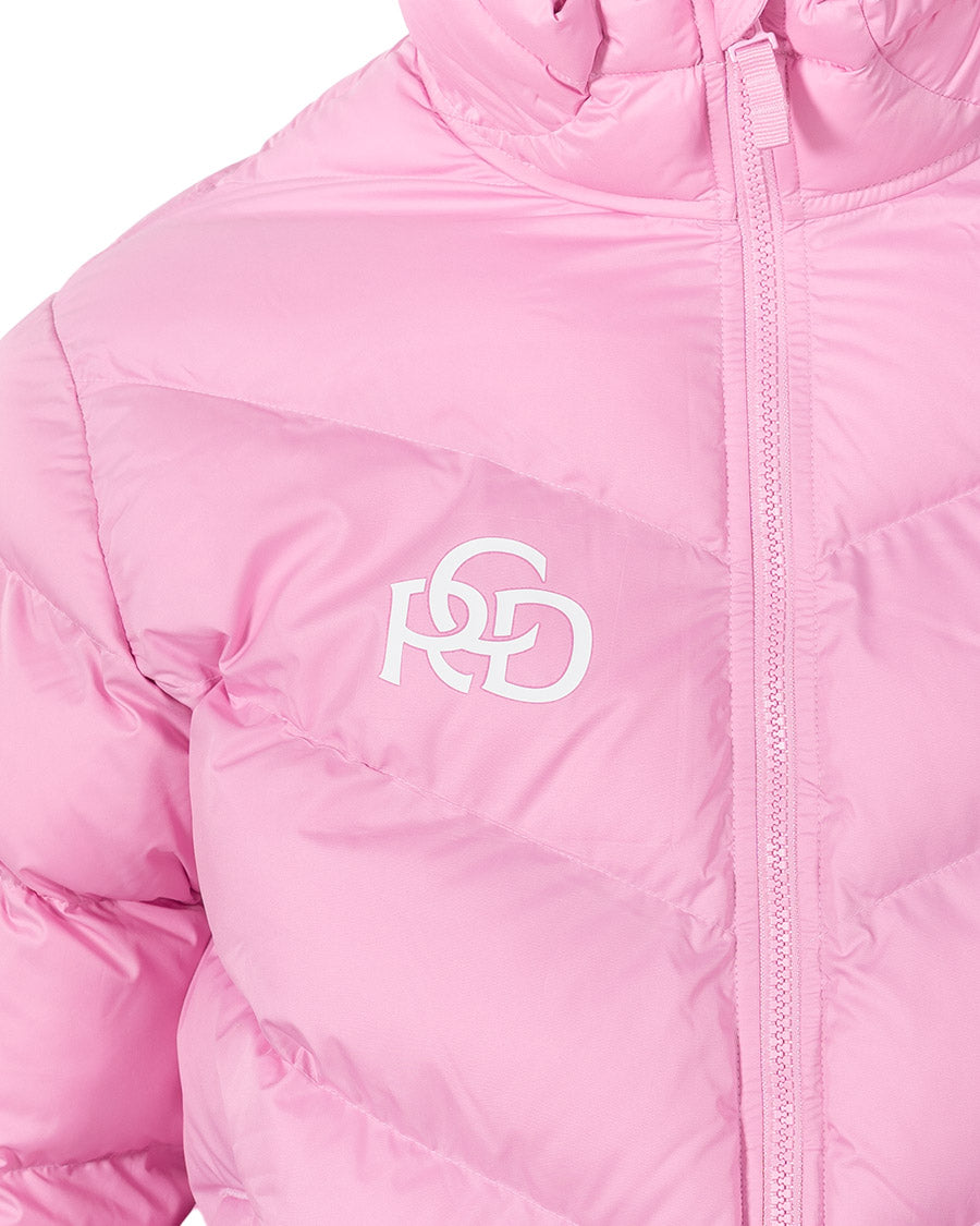 Pink Girls' Sportswear Puffer Coat
