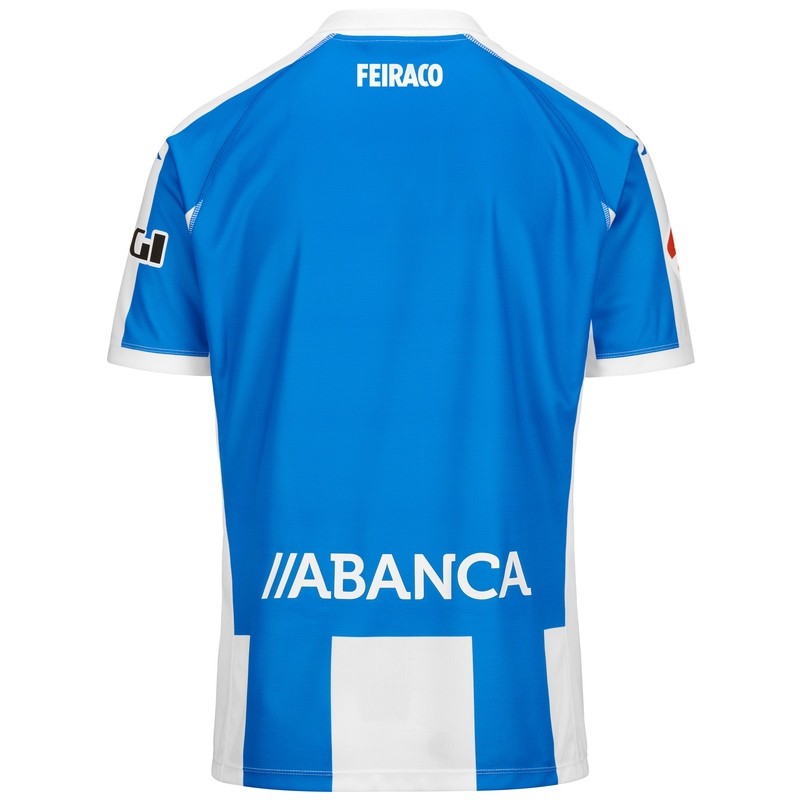 CHILD'S SPORTY KOMBAT T-SHIRT FROM LA CORUÑA 24/25 - Blue-White-SPONSOR