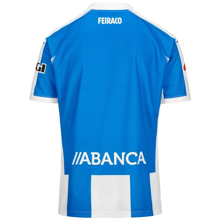 CHILD'S SPORTY KOMBAT T-SHIRT FROM LA CORUÑA 24/25 - Blue-White-SPONSOR