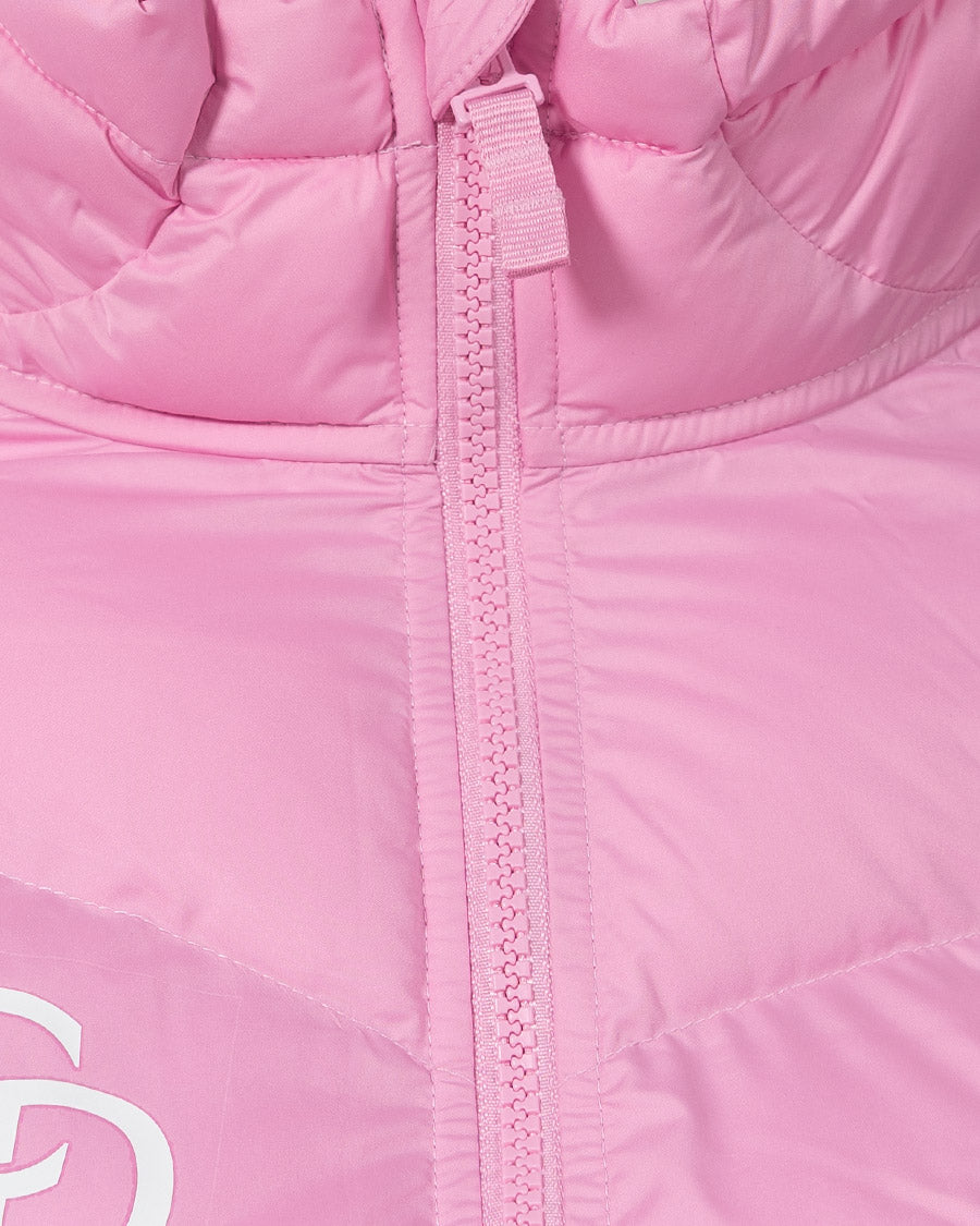 Pink Girls' Sportswear Puffer Coat