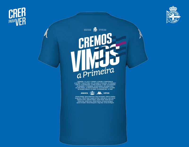 CAMISETA ASCENSO DEPORTIVO 2026 AZUL