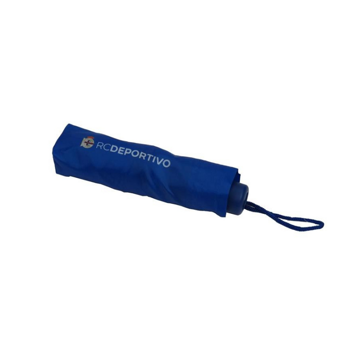 PARAGUAS PLEGABLE DEPORTIVO DE LA CORUÑA 48 CM - AZUL