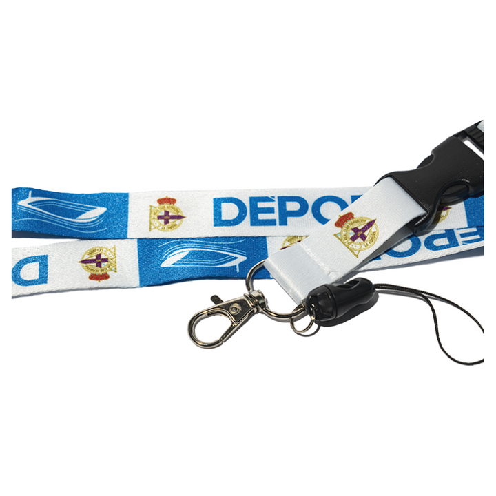 LANYARD SUBLIMACION FONDO BLANCO CON MOSQUETÓN