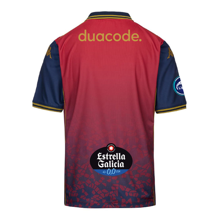SPORTS T-SHIRT KOMBAT FROM LA CORUÑA 25/26 - Red-Blue Dk-Gold