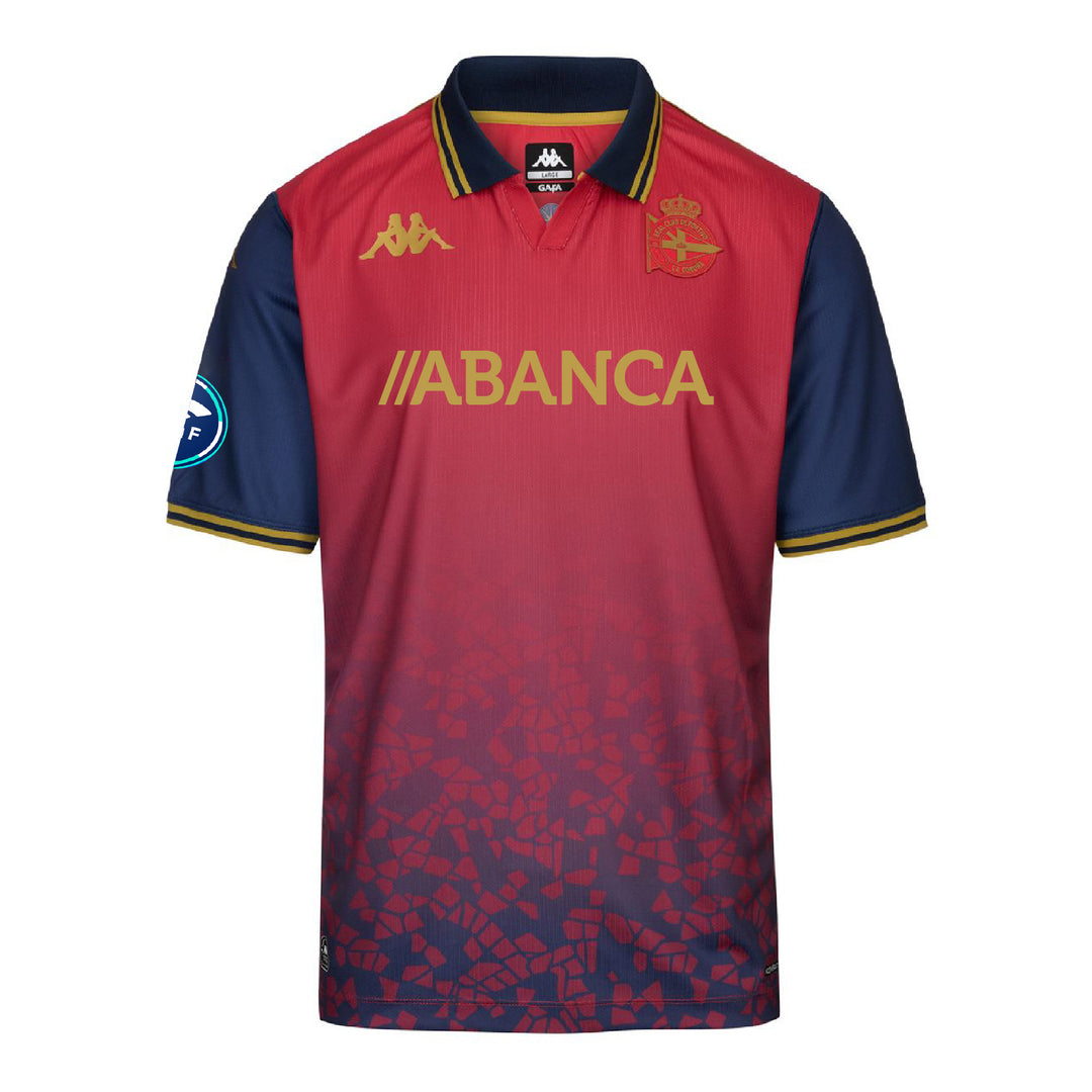 SPORTS T-SHIRT KOMBAT FROM LA CORUÑA 25/26 - Red-Blue Dk-Gold