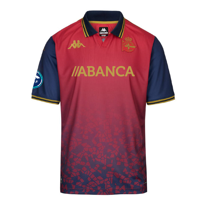 SPORTS T-SHIRT KOMBAT FROM LA CORUÑA 25/26 - Red-Blue Dk-Gold