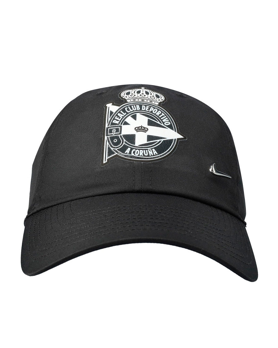Black Metal Swoosh Cap