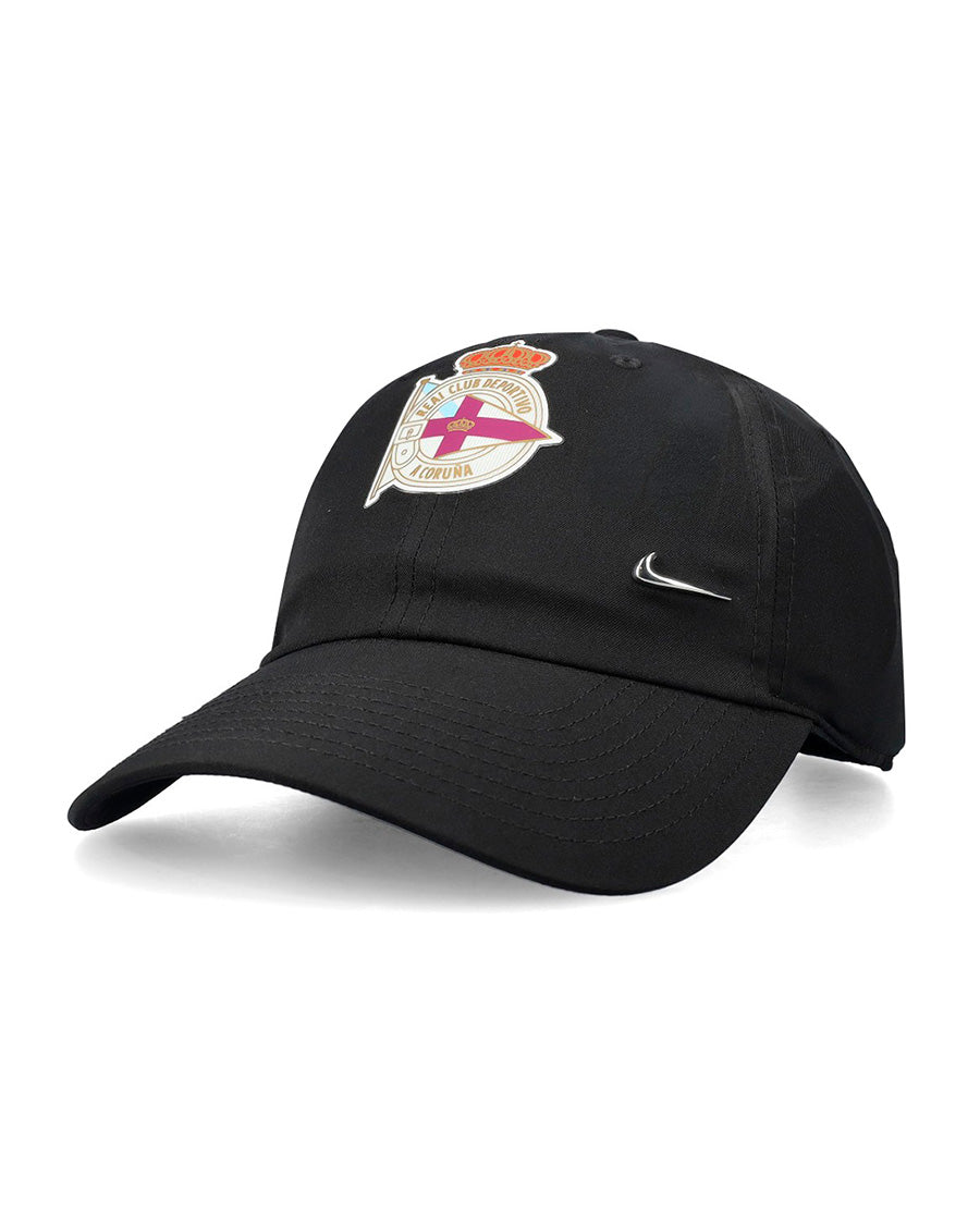 Black Metal Swoosh Cap
