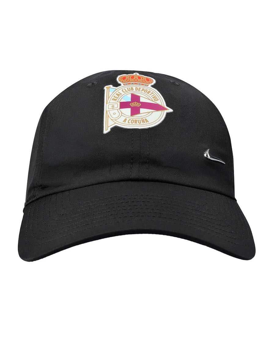 Black Metal Swoosh Cap