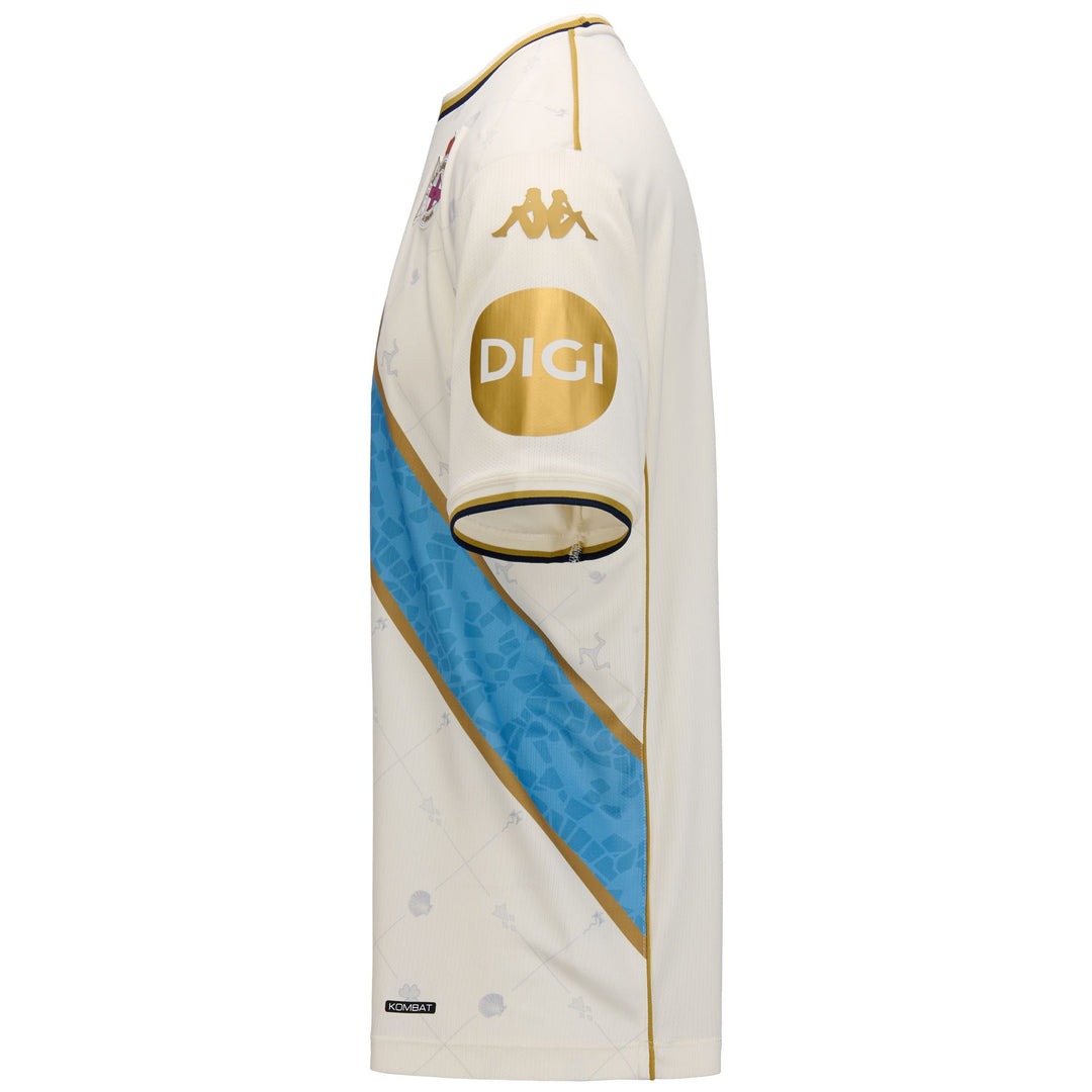 Active Jerseys_MAN_2026 THIRD DEPORTIVO_Shirt_White Antique-Azure-Gold-SPONSOR 2 - DressedFront